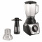 Blender de masa Bosch MMB64G3M, 800 W, 2,3 l, 3 Programe auto, Vas din sticla, Minitocator, Smoothies, Negru/Inox