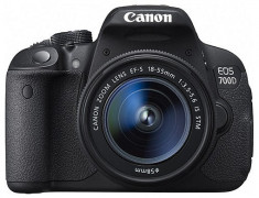 Aparat foto D-SLR Canon EOS 700D negru + obiectiv EF-S 18-55mm f/3.5-5.6 Image Stabilization(IS) STM foto