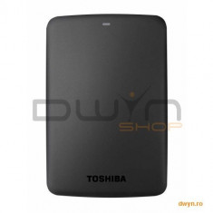 Hard Disk Drive portabil TOSHIBA Canvio Basics, 1TB, USB 3.0, negru foto