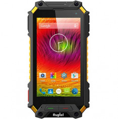 Smartphone Rugtel Tank x10 dual sim 8gb lte 4g portocaliu ip68 foto