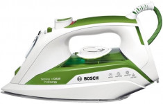 Fier de calcat BOSCH Sensixx&amp;#039;x DA50 ProEnergy TDA502412E, talpa Ceranium-Glissee, 2400W, Alb-Verde foto