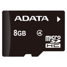 A-DATA 8GB + ADAPTOR SD (SDHC clasa 4) foto