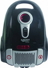 Aspirator cu sac Albatros Latina Eco 1600-w-300-w-abs-telescopic-gri-inchis-nou foto