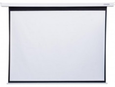 Ecran de proiectie 4World electric pe perete,telecomanda, 244x183 (4:3) alb mat foto