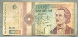 A1390 BANCNOTA-ROMANIA-1000 LEI-1991 -SERIA 0017 -EMINESCU -starea care se vede