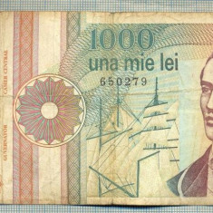 A1390 BANCNOTA-ROMANIA-1000 LEI-1991 -SERIA 0017 -EMINESCU -starea care se vede