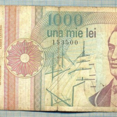 A1389 BANCNOTA-ROMANIA-1000 LEI-1991 -SERIA 0012 -EMINESCU -starea care se vede