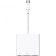 Adaptor Apple 1x USB 3.1 tip C Male - 1x HDMI Female - 1x USB 3.1 tip C Female - 1x USB 3.1 Female, alb foto