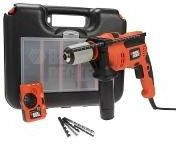 Masina de gaurit cu percutie Black &amp;amp; Decker CE714CRESKD + detector Black &amp;amp; Decker BDS200 foto