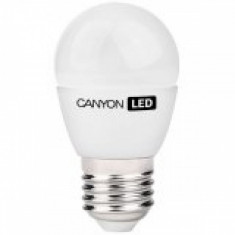 Bec LED CANYON PE27FR3.3W230VN LED lamp, P45 shape, milky, E27, 3.3W, 220-240V, 150?, 262 lm, 4000K, Ra&amp;gt;80, 50000 h foto