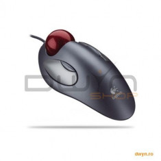 MOUSE Logitech &amp;#039;Trackman Marble&amp;#039;, USB/PS2, silver &amp;#039;910-000808&amp;#039; foto