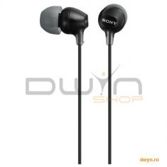 Casti Sony MDR-EX15LP, Frecventa (Hz) 8 - 22.000, elemente intraauriculare comode, din silicon, cu f foto