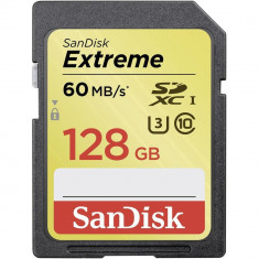 Card memorie SanDisk SDXC Extreme 128GB UHS-I U3 Class 10 foto