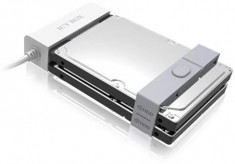 Dual-Adapter Icy Box fur 2x 2.5&amp;#039;&amp;#039; SATA HDD/SSD zu 1x USB 3.0 Host mit JBOD foto