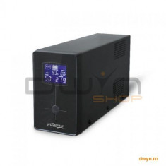 UPS GEMBIRD 1500VA w. AVR, diplay LCD, interfata USB, black, &amp;#039;EG-UPS-034&amp;#039; foto