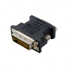 Adaptor 4World DVI-I [M] (24+5) &amp;gt; VGA [F], negru foto