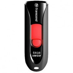 Memorie USB Transcend Jetflash 590 64GB USB 2.0 negru / rosu foto