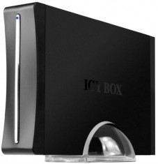 Carcasa externa HDD Icy Box 3,5&amp;quot; SATA pentru 1xUSB2.0 + 1xeSATA, negru foto