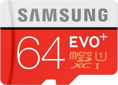 Card de memorie Samsung Evo+ microSDXC 64GB Class10 UHS1 + Adaptor foto