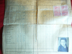Foaie Matricola Liceul de Fete Elena Doamna - Cernauti 1943 | Okazii.ro