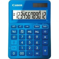 Calculator birou Canon LS123KBL albastru, 12 digiti, ribbon, display LCD, functie business, tax si c foto