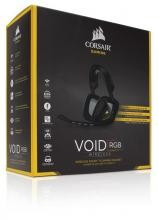 Corsair VOID Wireless gaming headset 7.1, RGB lighting, CUE control - Black foto