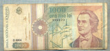 A1356 BANCNOTA-ROMANIA-1000 LEI-1991 -SERIA 0004 -EMINESCU -starea care se vede