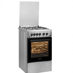 Aragaz Arctic UAG5612DTTLX, 4 Arzatoare gaz, Aprindere electrica, Grill, Rotisor, 50 cm, Inox foto