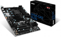 MSI 970A-G43 PLUS, 970, DualDDR3-1866, SATA3, RAID, USB 3.1, ATX foto