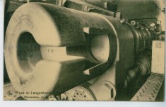 WW1 ARTILERIE TUN GREUTATE 75.500Kg,17.5m LUNGIME LEUGENBOOOM BELGIA foto