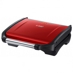 Gratar Russell Hobbs 19921-56, Electric, Putere 1600W, Placi cu invelis anti-lipire, Indicator luminos gata de utilizare, Rosu foto