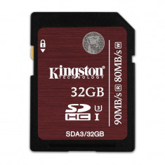 Card memorie Kingston SDHC 32GB Clasa 10 UHS-I U3 foto