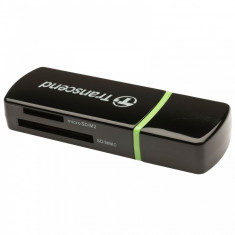 Transcend cititor de card USB 2.0 Black + Software - recuperare imagini foto