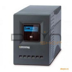 UPS SOCOMEC Netys PE-LCD 1000VA, putere 1000VA / 600W, display LCD, 4 prize &amp;#039;Out&amp;#039;, timp de back-up ( foto