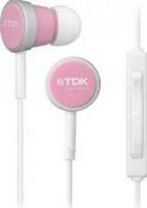 TDK IP400 casti in-ear, control iPhone, roz foto