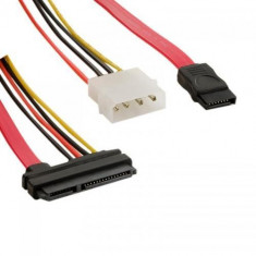 4World Cablu alimentare HDD | SATA 3 | SATA | 45cm | transfer date| rosu foto
