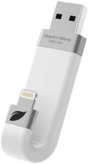 Leef Memorie USB Leef iBridge pentru dispozitive iOS, conector Lightning, 16GB, alb foto