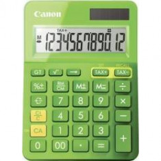 Calculator birou Canon LS123KGR verde, 12 digiti, ribbon, display LCD, functie business, tax si conv foto