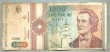 A1358 BANCNOTA-ROMANIA-1000 LEI-1991 -SERIA 0012 -EMINESCU -starea care se vede