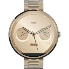 Smartwatch Moto 360 Slim Metalic Auriu foto