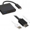 Adaptor multiport USB-C 3.1 - HDMI + USB-C 2.0 + USB-A 3.0, Negru