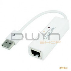 Adaptor USB 2.0 la Fast Ethernet Logilink &amp;#039;UA0144A&amp;#039; foto