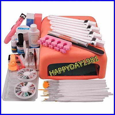 Kit Set Unghii False Cu Gel Manichiura Lampa Uv Unghii Sina Okaziiro