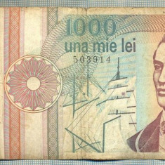 A1360 BANCNOTA-ROMANIA-1000 LEI-1991 -SERIA 0006 -EMINESCU -starea care se vede