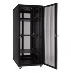 Linkbasic rack cabinet 19&amp;#039;&amp;#039; 22U 600x600mm black (perforated steel front door) foto