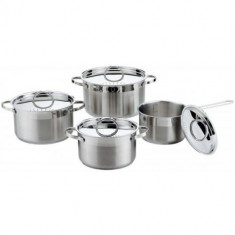 ALEIDA, SET GATIT INOX 8 PIESE Grosime inox 0.6mm,Baza capsulata in 5 straturi(inox+ 0.5mm alu.+1.5m foto