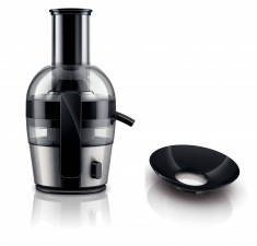 Storcator de fructe si legume Philips Viva Collection HR1864/20, 700 W, 2 l, Tub XL, Inox/Negru foto