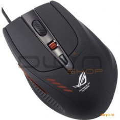 ASUS Republic Of Gamers GX950, Laser, cu fir si conector USB aurit, maxim 8200dpi, 7 butoane, manage foto