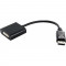 Adaptor 4World DisplayPort [M] &gt; DVI-I (24+5) [F], negru