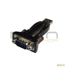 Cablu convertor USB2.0 la SERIAL (RS232 9pin), Logilink &amp;#039;AU0002E&amp;#039; foto